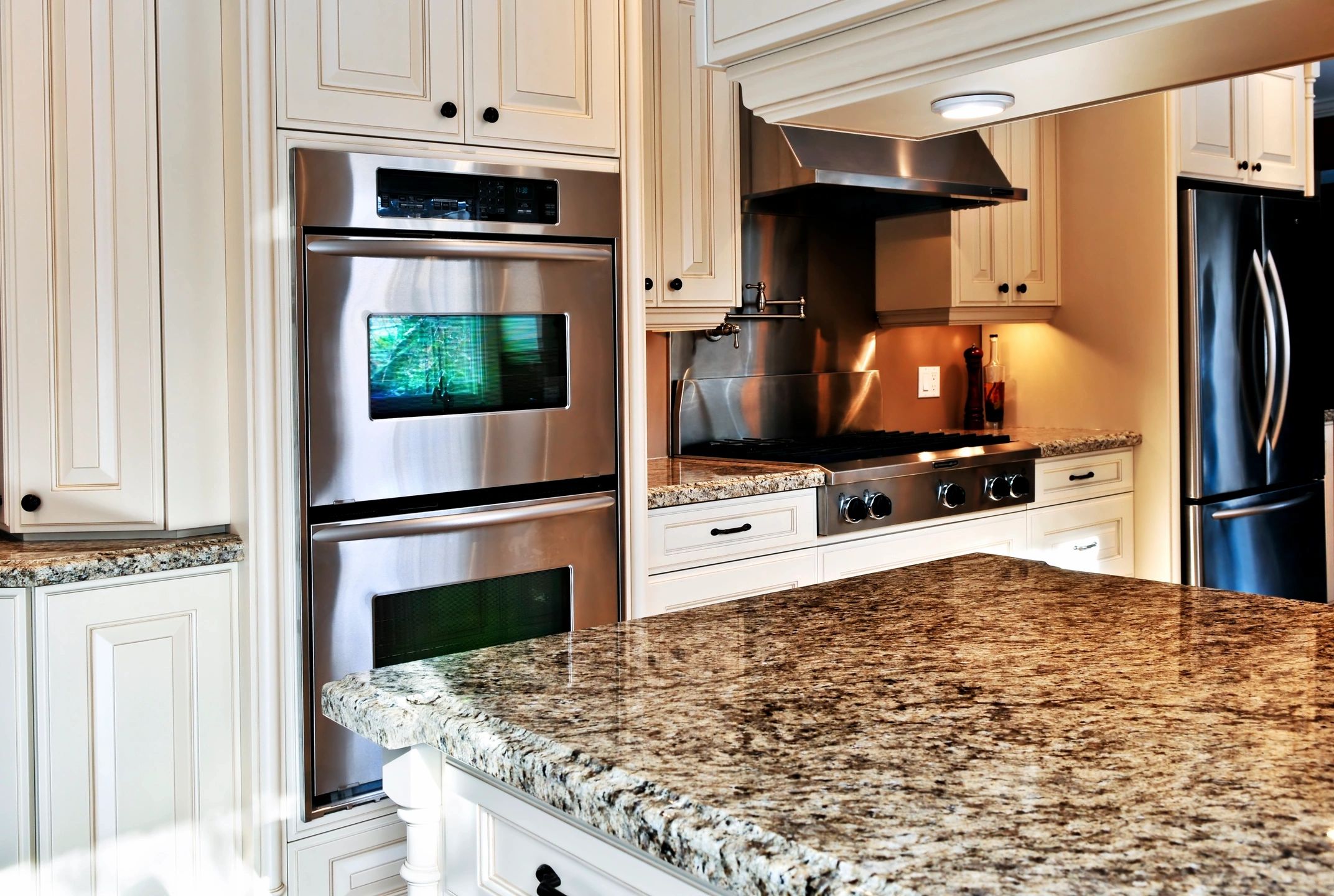 Modern kitchen with open concept island